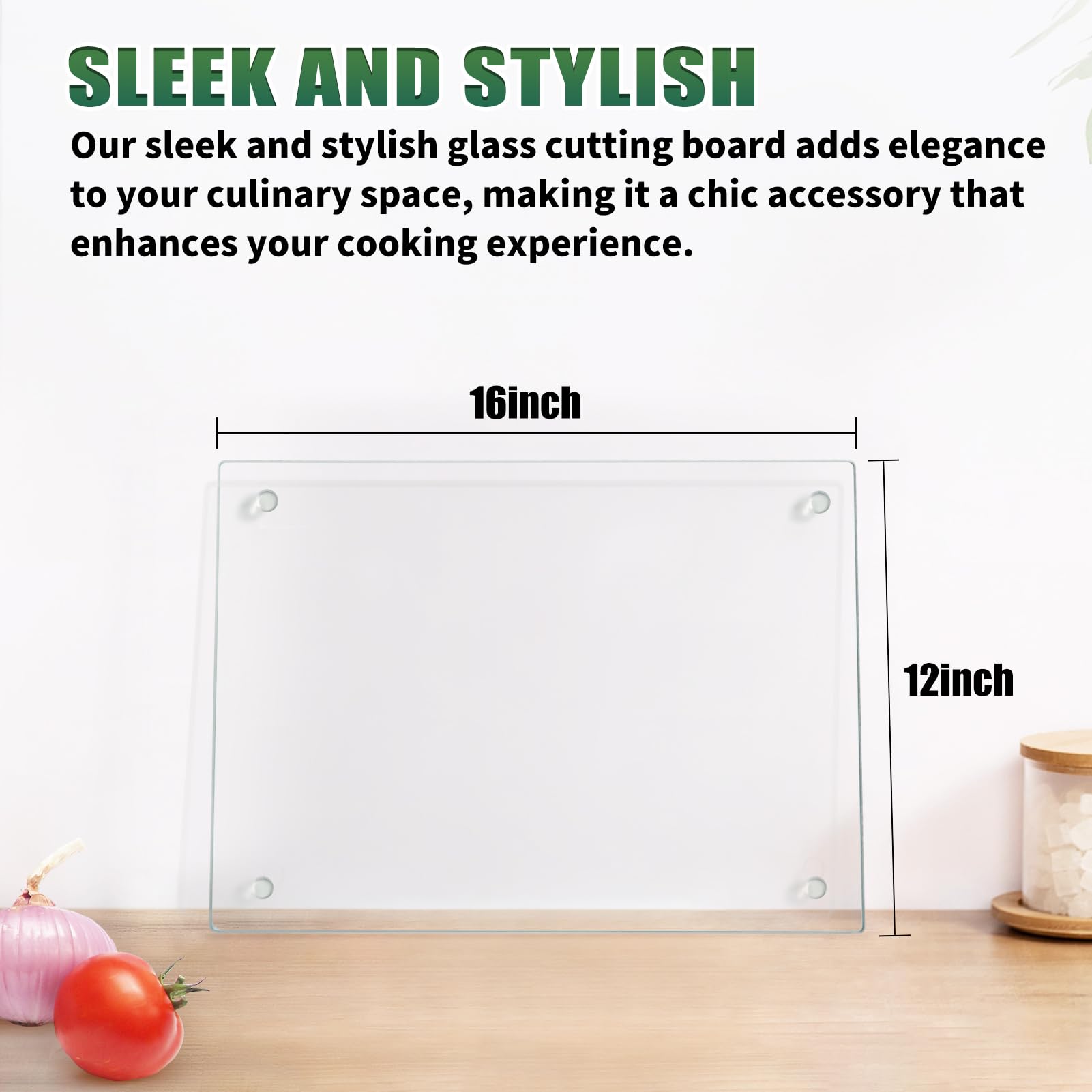 Seelenruhe polished edges provide safe grip during chopping and serving
