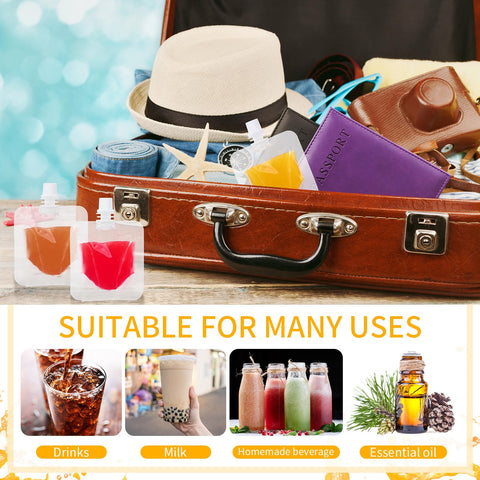 Seeloowy leakproof drink pouches keep contents secure during travel.