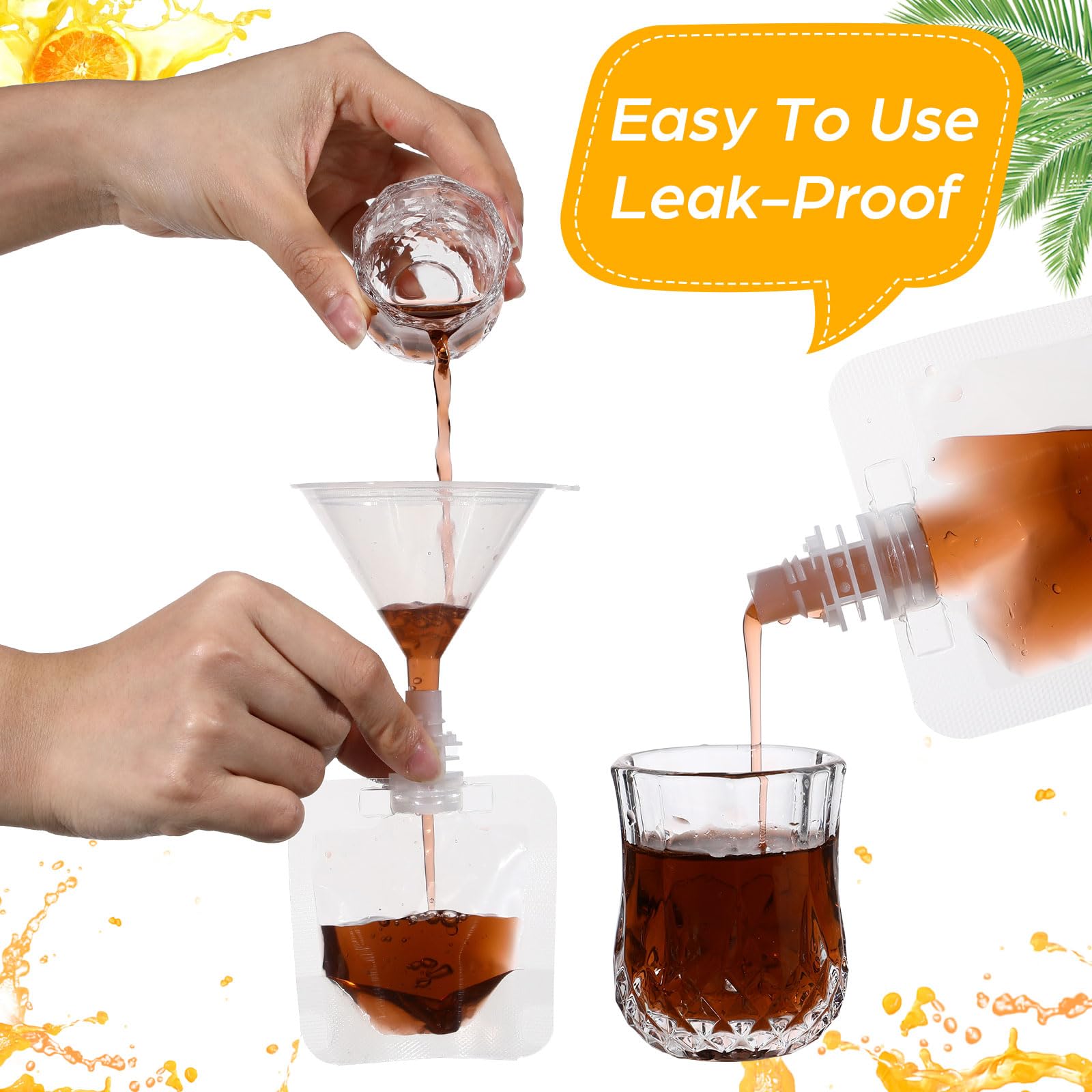 Seeloowy squeeze pouches for easy pouring and mess-free transfers.
