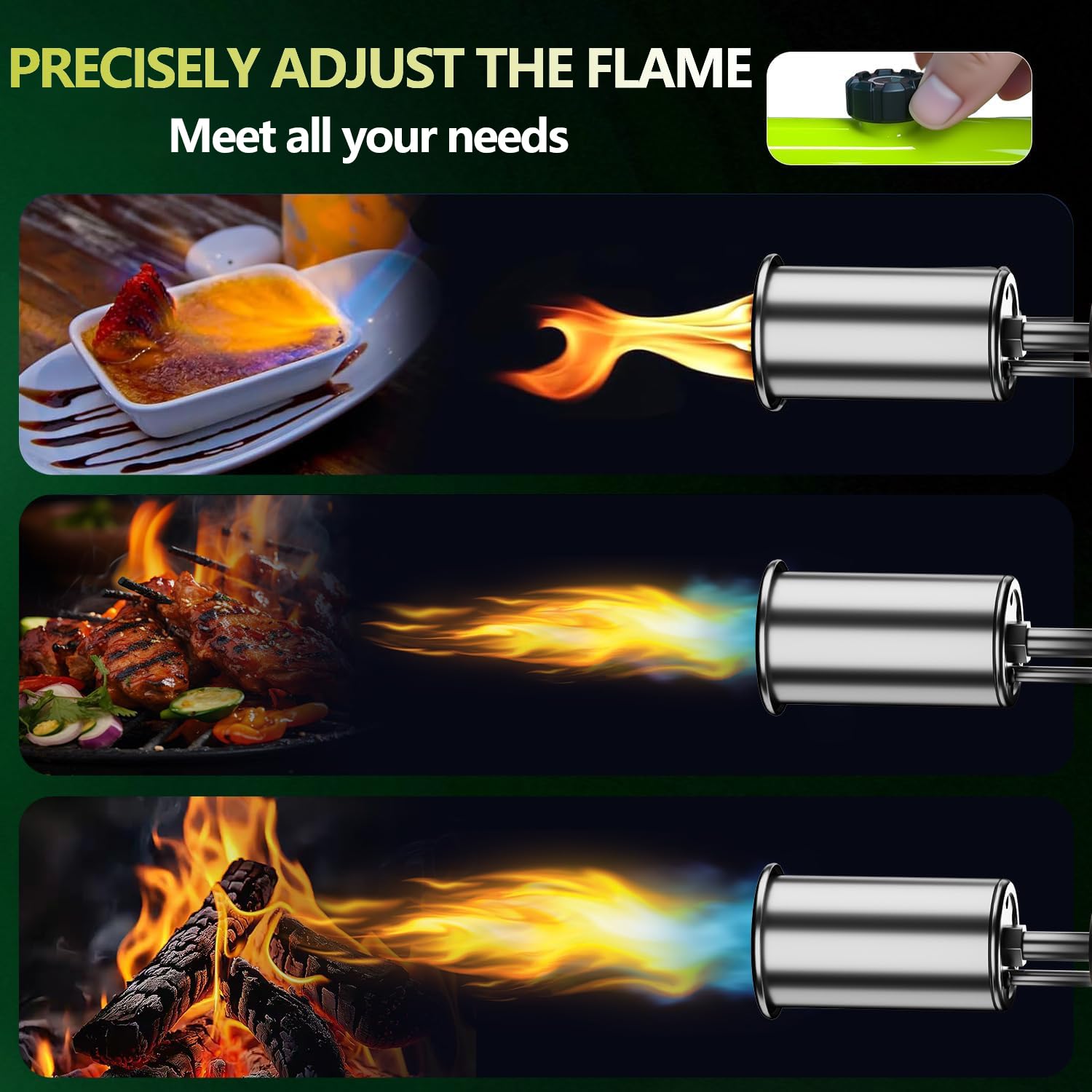 SEESE max fire button delivers instant heat