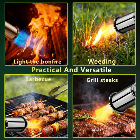 SEESE torch lights charcoal for quick BBQ prep