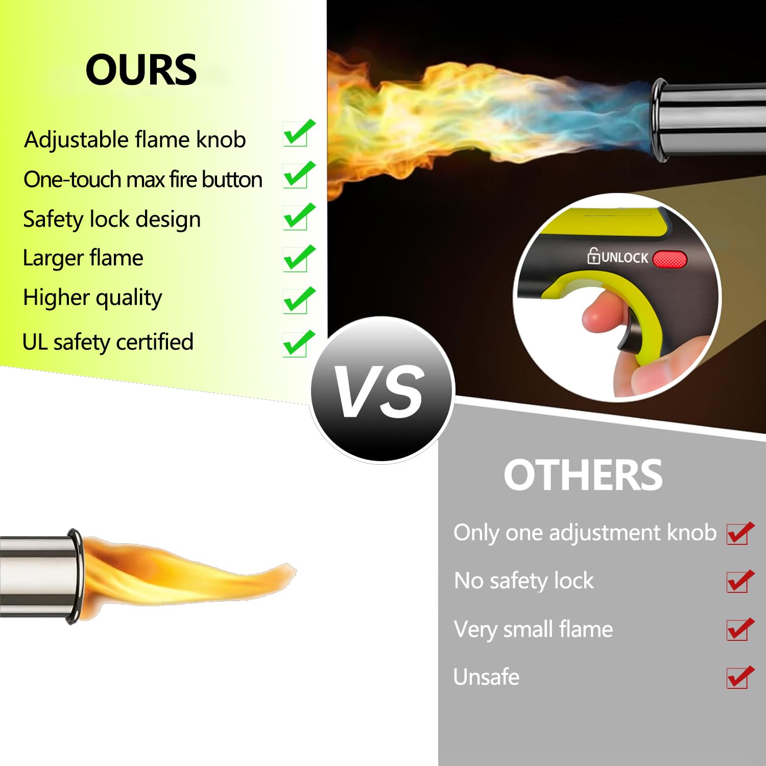 SEESE torch starts campfire during outdoor cooking