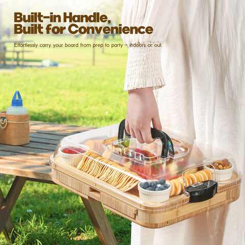 SEFILENCE charcuterie board ceramic bowls for nuts and dips