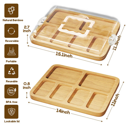 SEFILENCE charcuterie board compartments for organized spreads at parties.