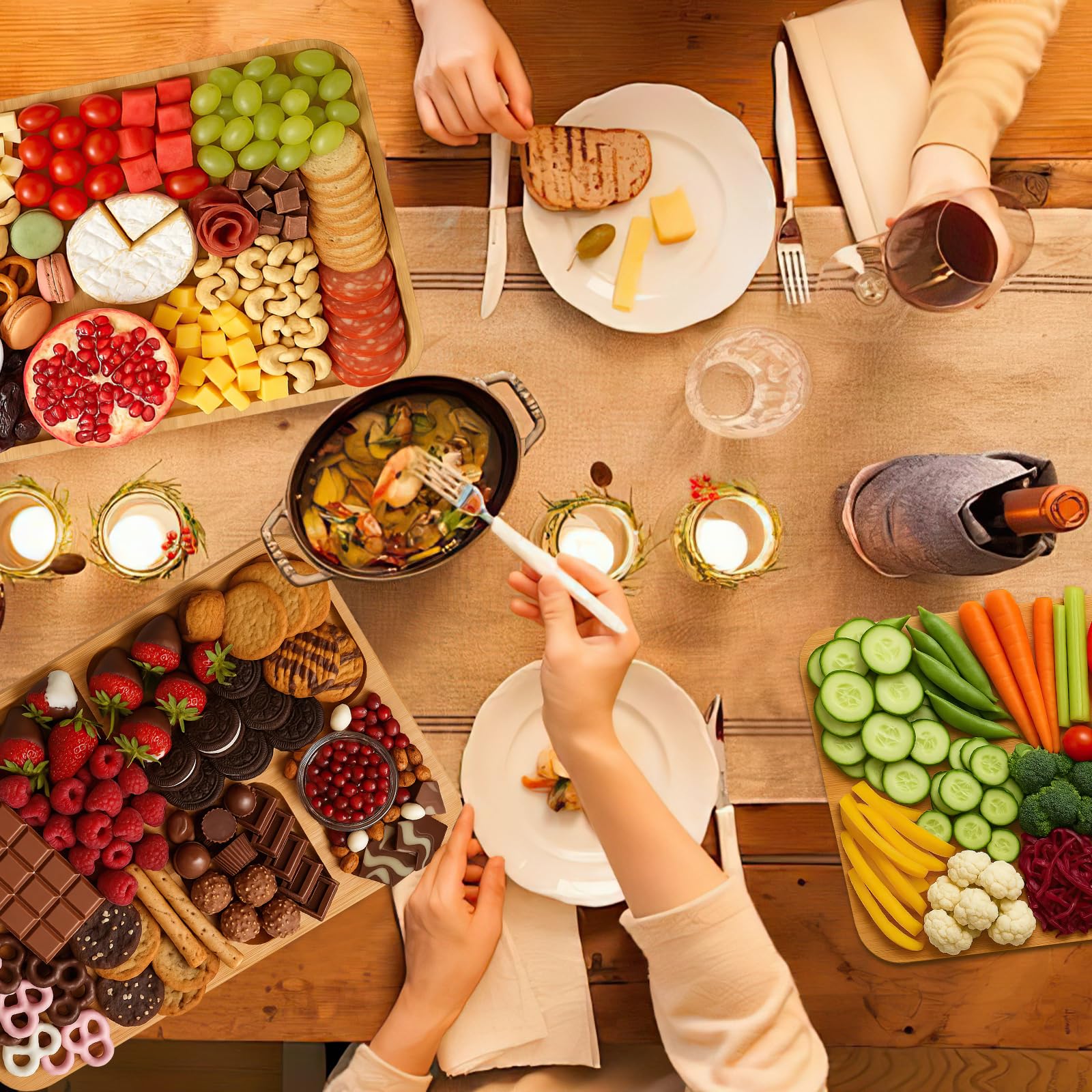 SEFILENCE gift-ready charcuterie board elevates entertaining.