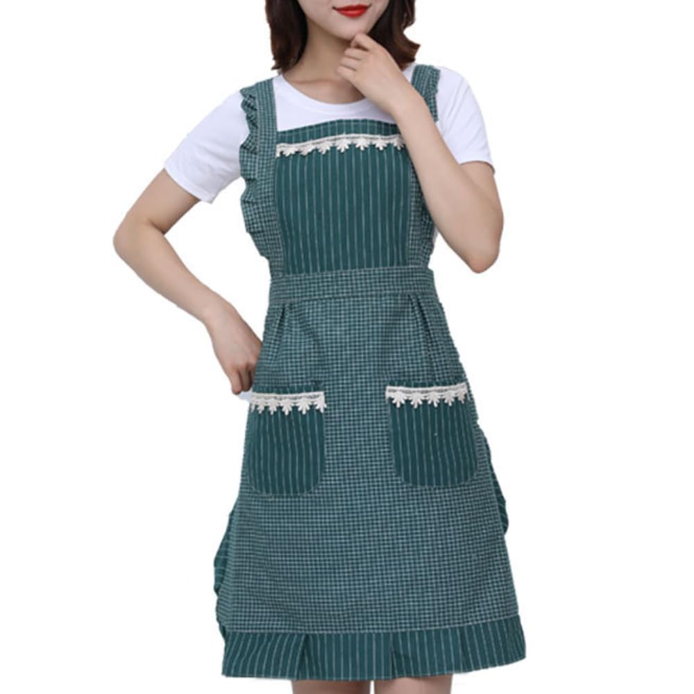 Sefiron Princess Apron in soft cotton fabric for comfortable cooking.