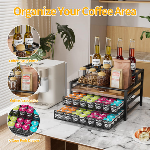 Segtenant K-Cup pod holder vertical layout boosts countertop efficiency
