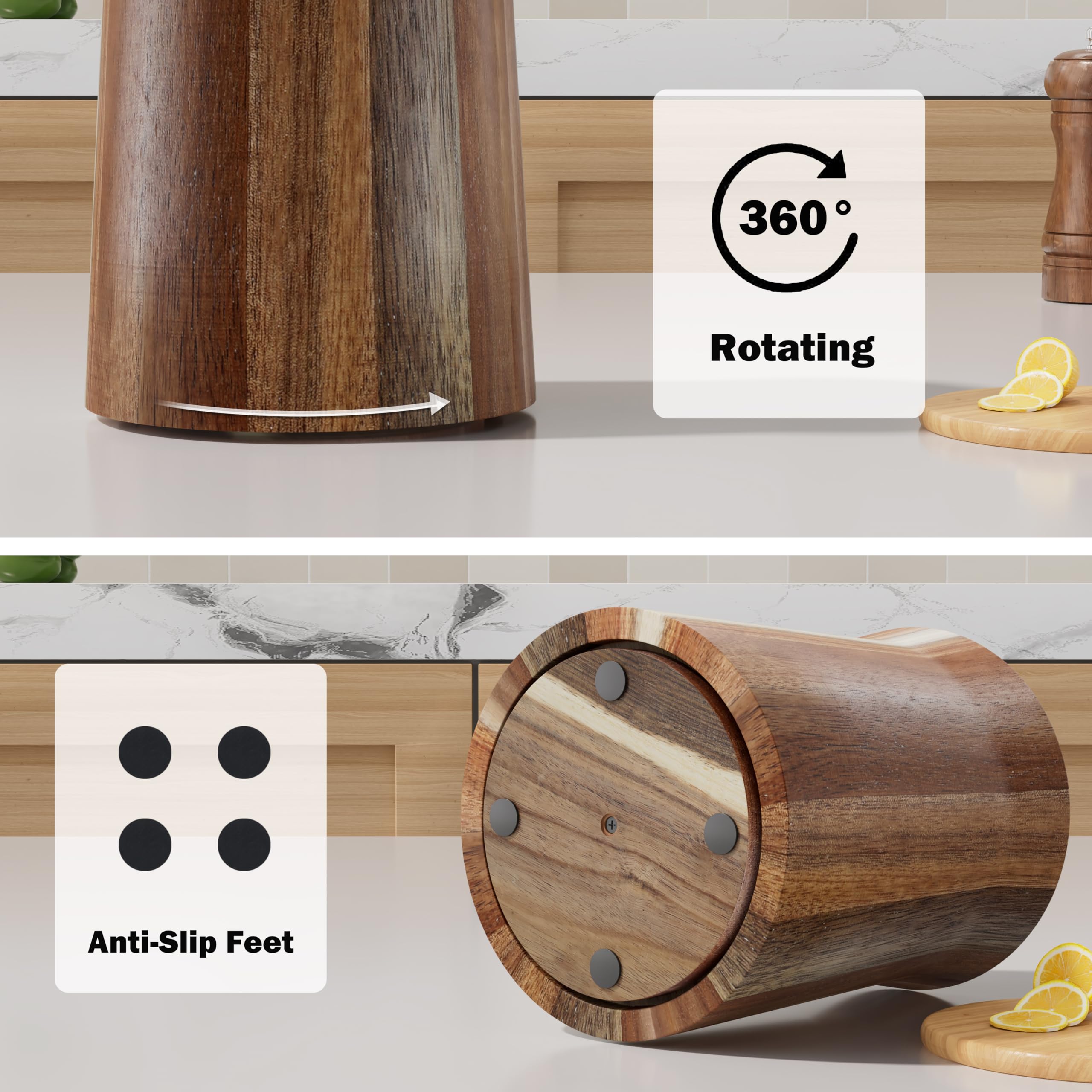 Segtenant Utensil Holder on the kitchen counter doubles as stylish decor.