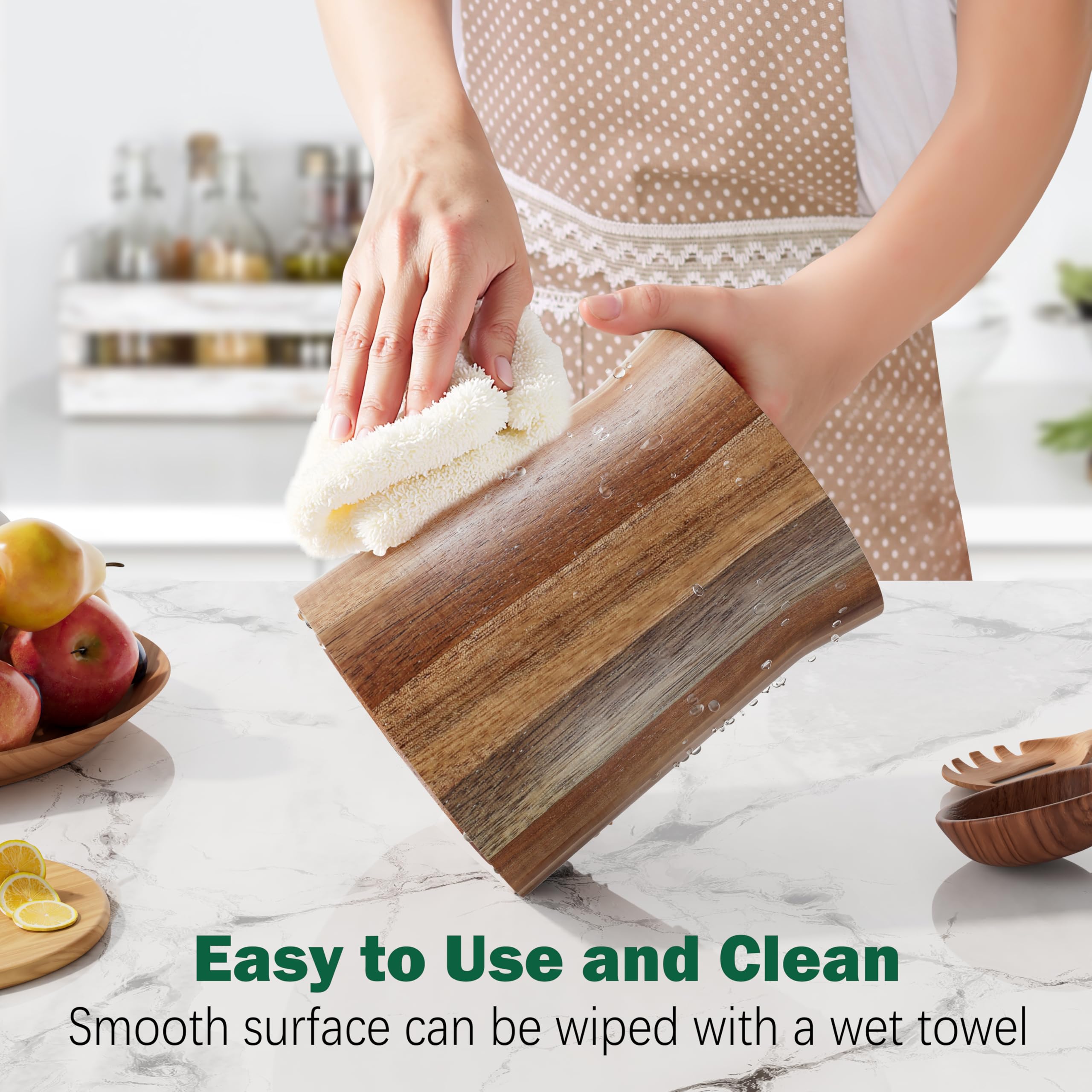 Segtenant Utensil Holder stable base keeps tools upright and steady.