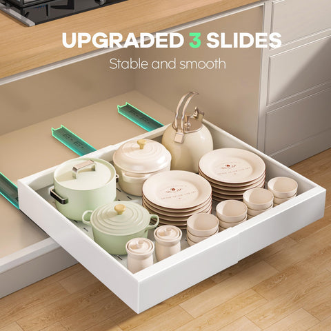 Seinloes damping glides provide quiet, smooth operation during daily use.