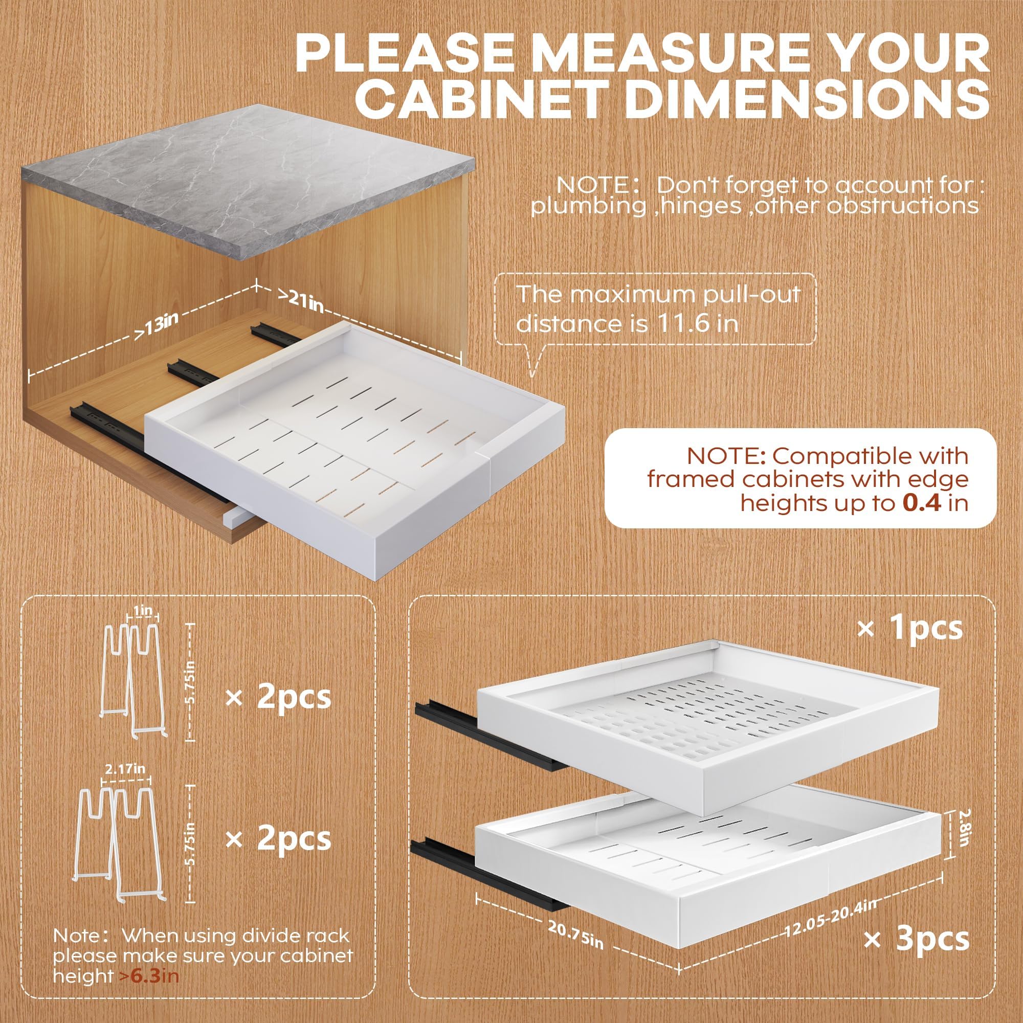 Seinloes heavy-duty metal rails support heavy cookware with stability