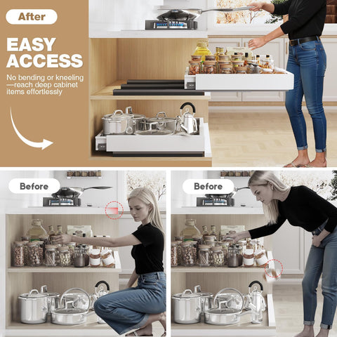Seinloes no-drill installation preserves rental cabinets with a clean setup.