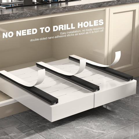 Seinloes two-pack set keeps kitchen items neatly arranged and accessible.