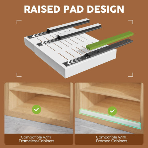 Seinloes raising pad design keeps doors clear for smooth installation and use