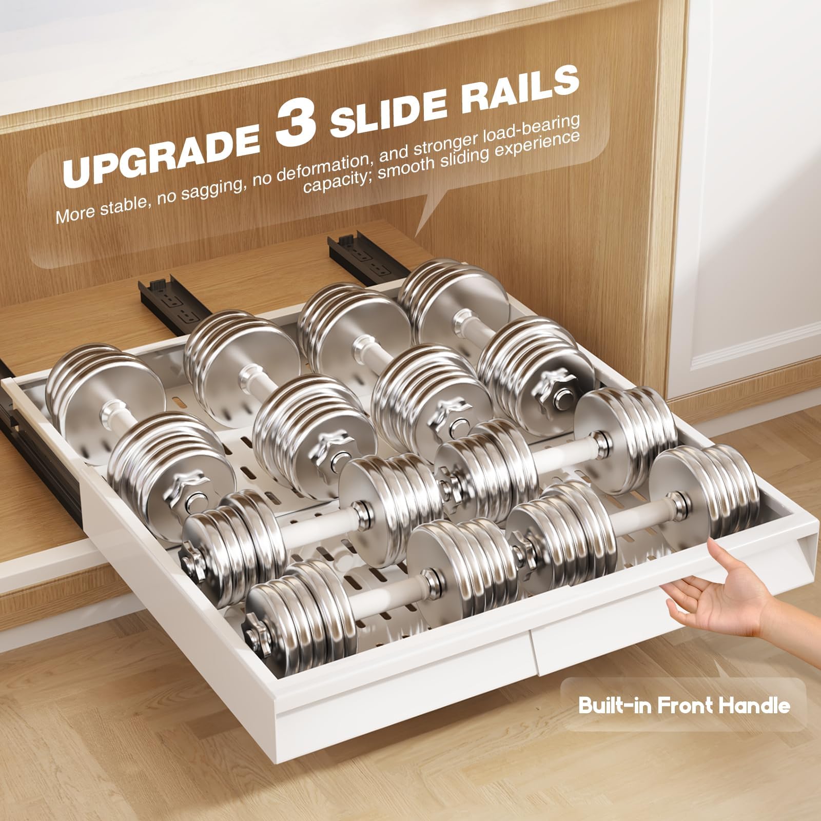 Seinloes screw-fixed installation offers lasting stability in busy kitchens.