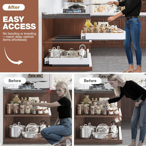 Seinloes three sliding rails delivering smooth drawer motion