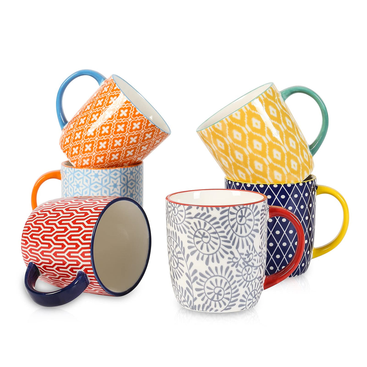 Selamica 10 oz coffee mug set with handles for daily rituals.