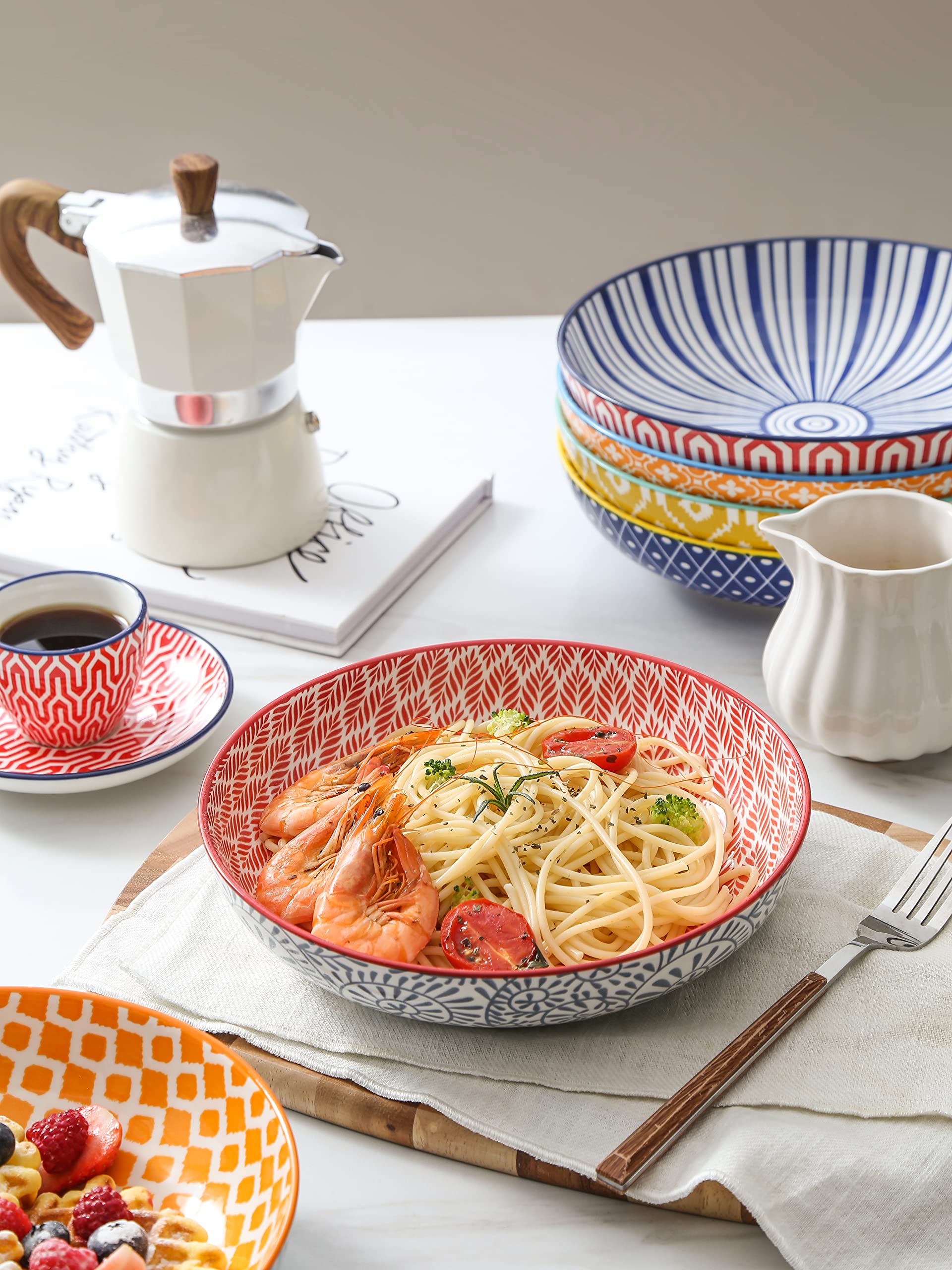 Selamica bowls microwave and dishwasher safe for quick cleanup.
