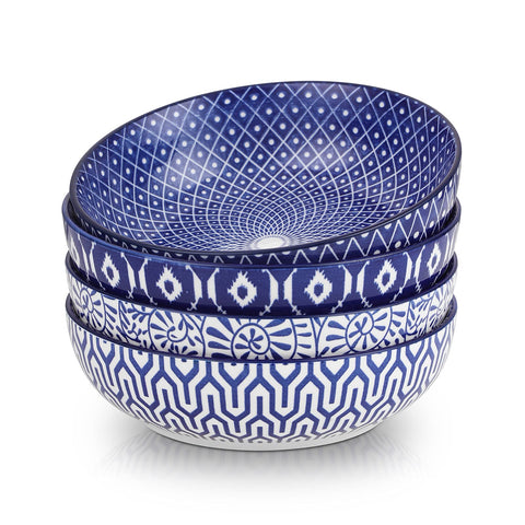 Selamica 30oz pasta bowls with 8-inch size for generous servings and easy stacking.