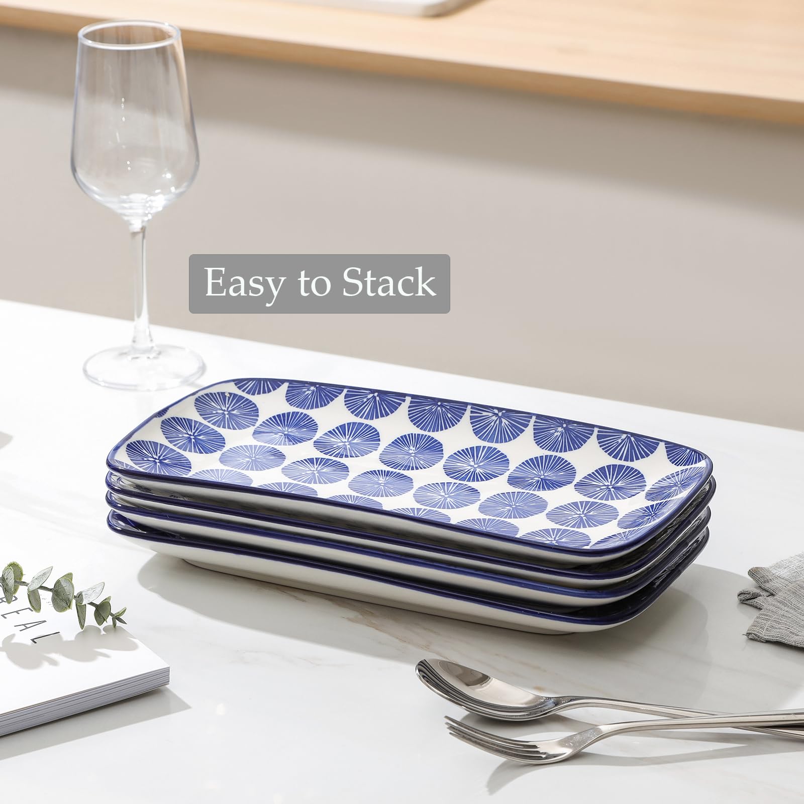 Selamica decorative edges and vibrant color elevate table styling