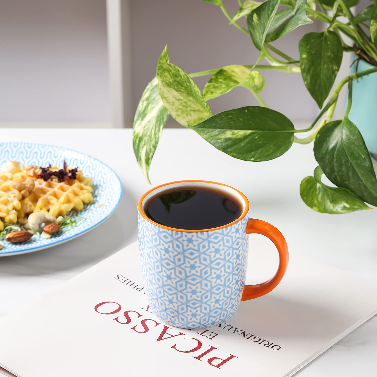 Selamica mugs are dishwasher and microwave safe for easy cleaning and reheating.