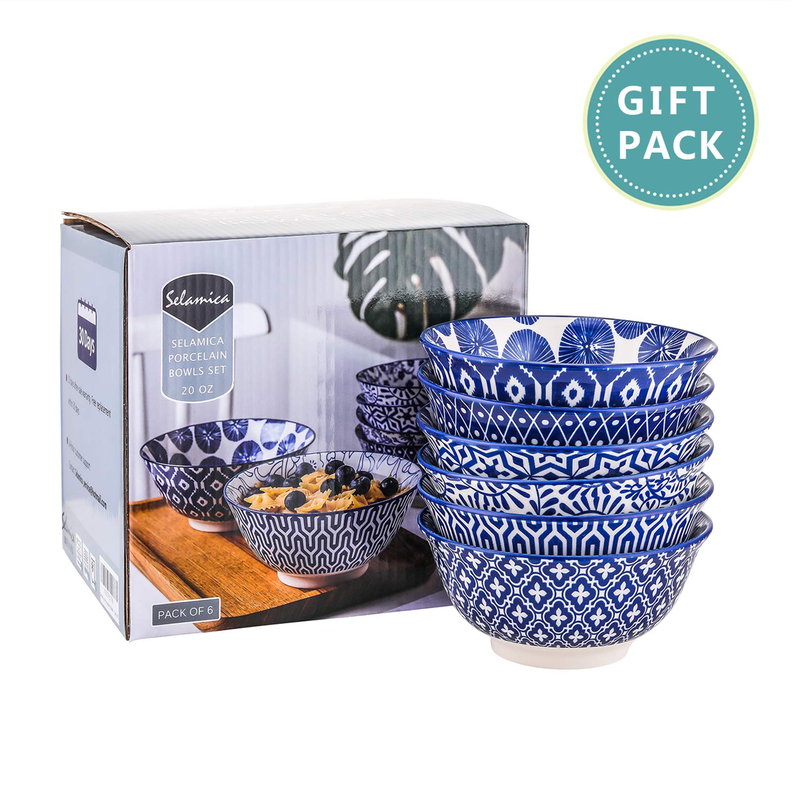 Selamica dishwasher-safe and microwave-safe bowls for easy cleanup.