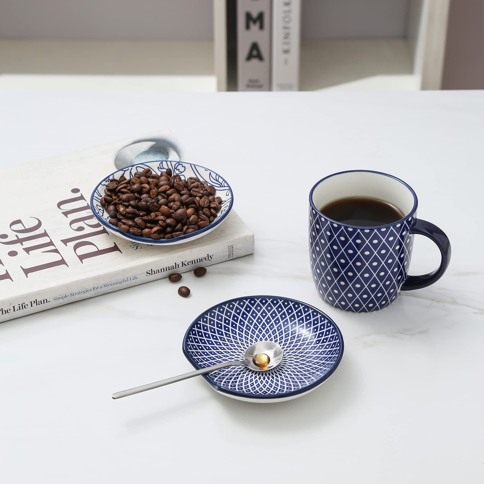 Selamica heat-resistant ceramic spoon rest withstands stovetop heat