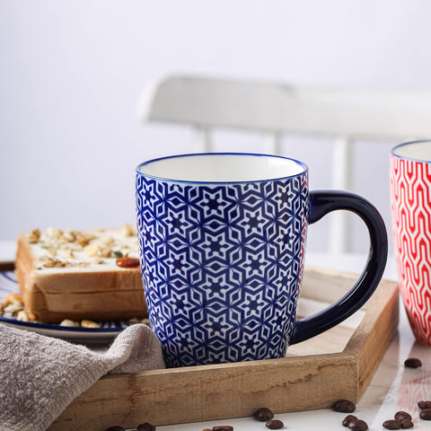 Microwave-safe mug ideal for reheating beverages.