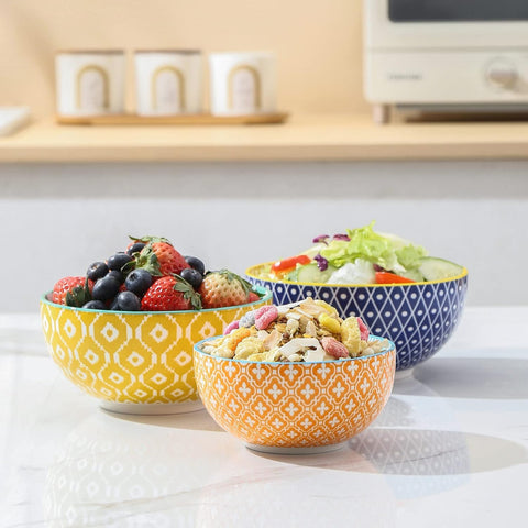 Selamica bowls are microwave- and dishwasher-safe for convenient dining.