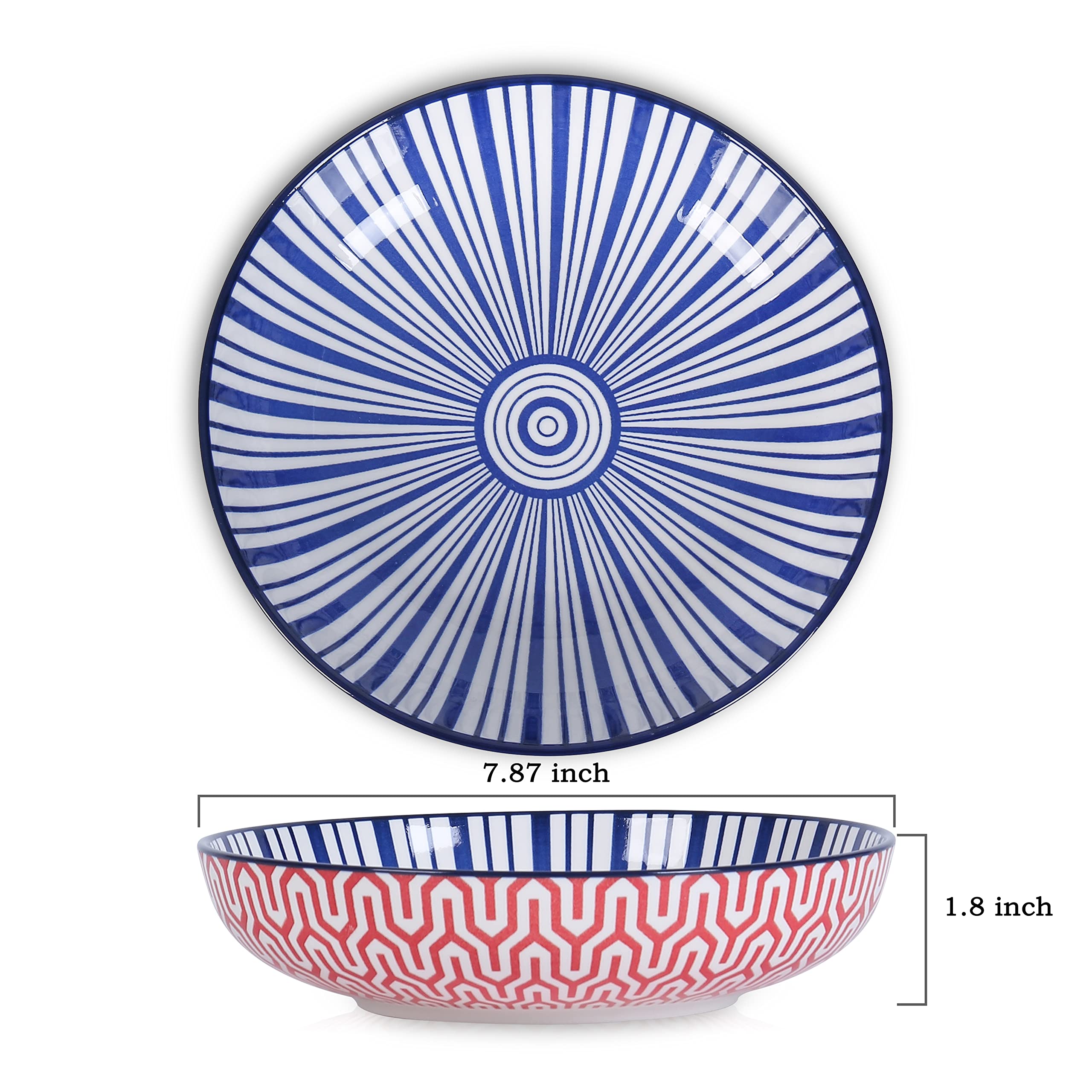 Selamica pasta bowls with wide shallow design ideal for reheating and plating.