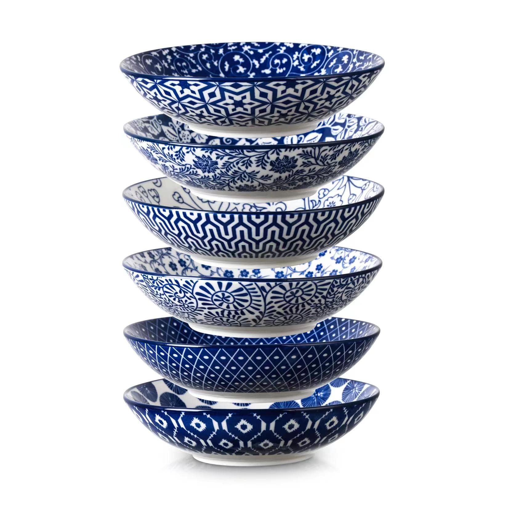 Selamica 9-inch bowl designed for pasta with ample 40oz capacity.
