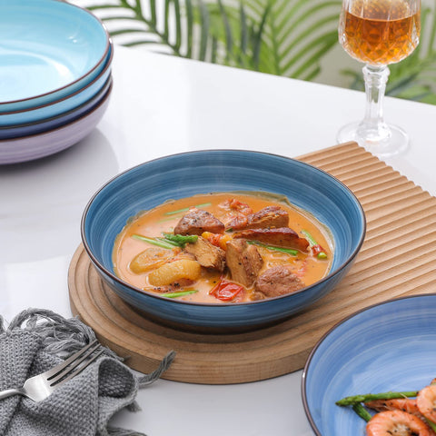 Selamica stackable bowls close-up demonstrates compact kitchen storage.