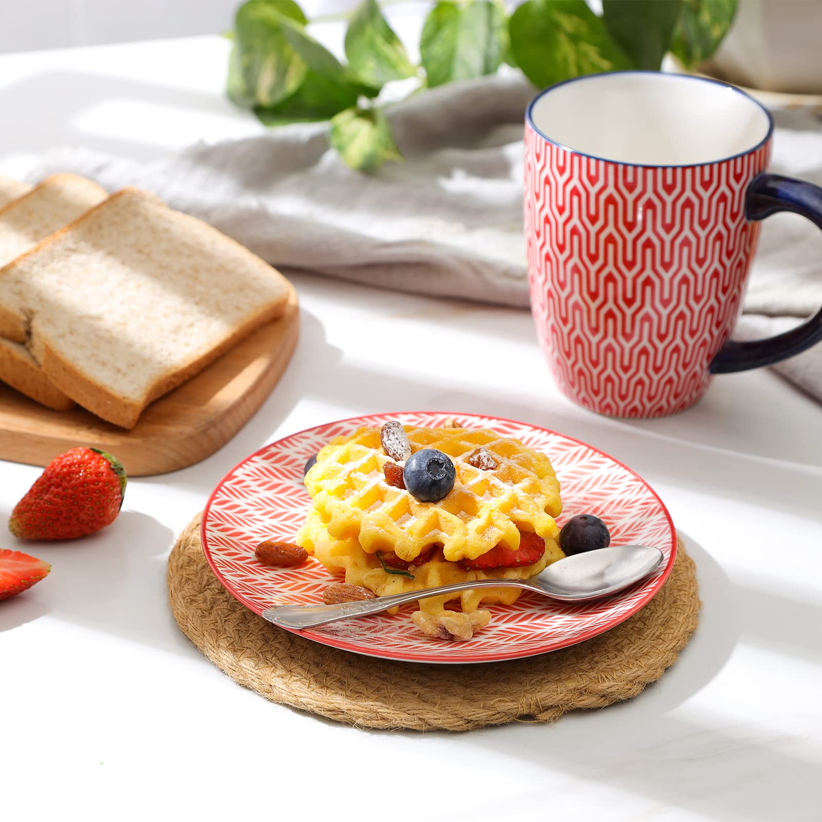 Selamica porcelain plate safe for dishwasher and microwave.
