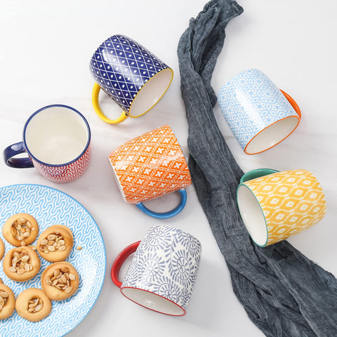 Selamica premium ceramic mugs with sturdy, thick walls for everyday use.