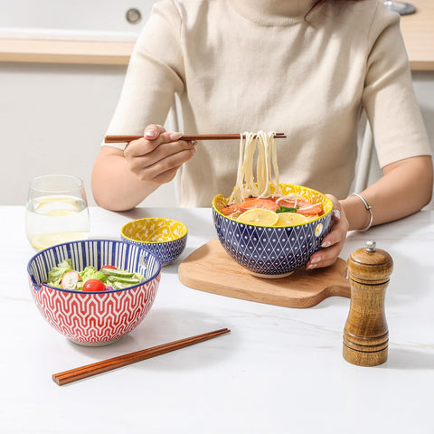Selamica ramen bowls dishwasher and microwave safe for easy care