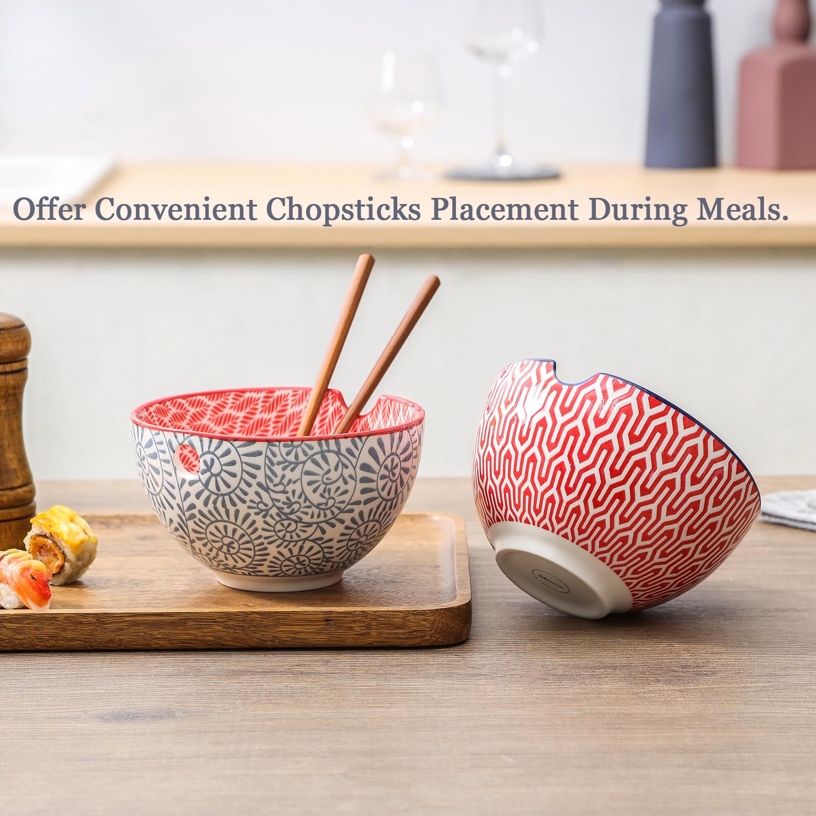 Selamica ramen bowls sturdy glaze for daily use