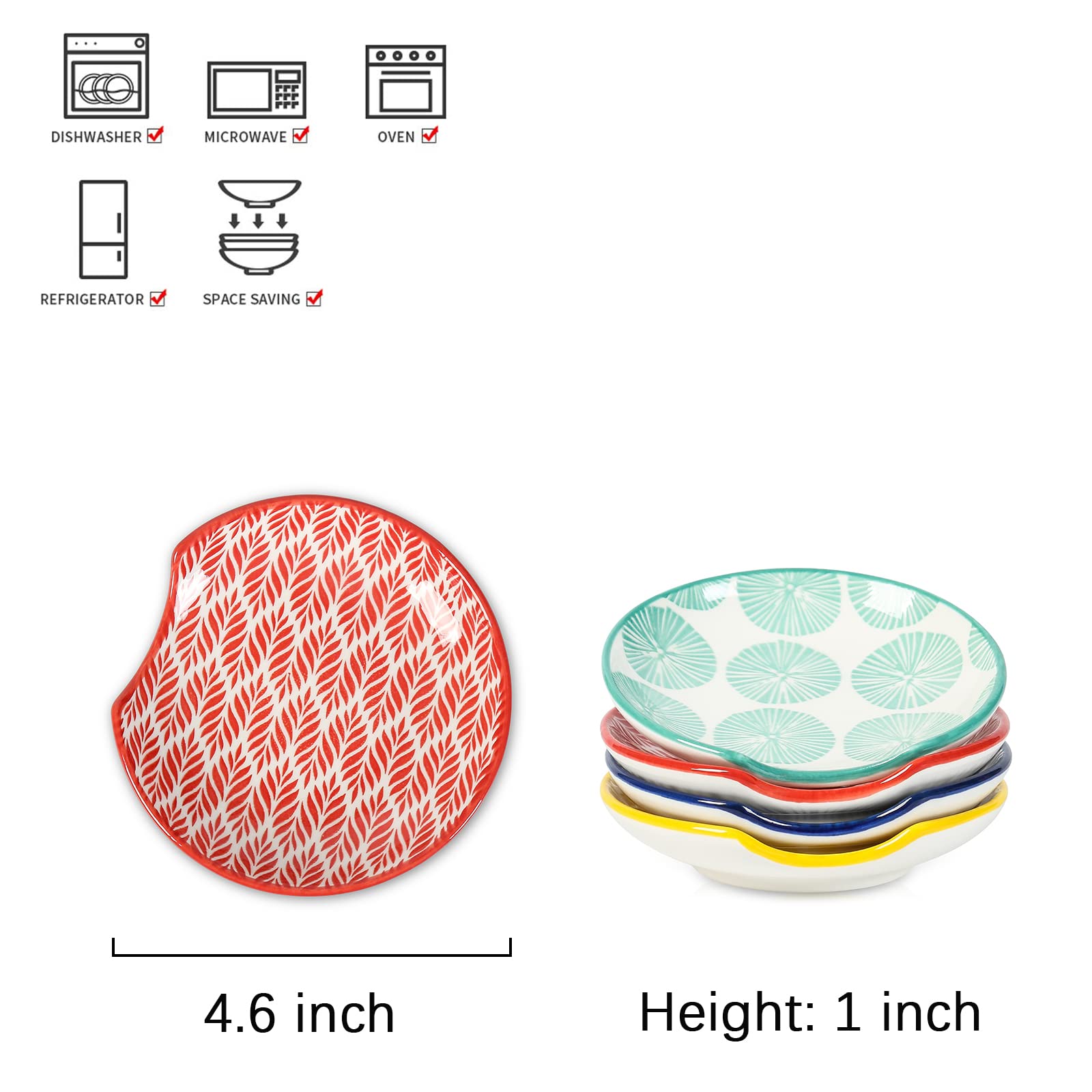 Selamica spoon rest stackable design saves counter space during meal prep