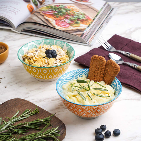 Selamica stackable bowls save cabinet space and simplify cleanup.