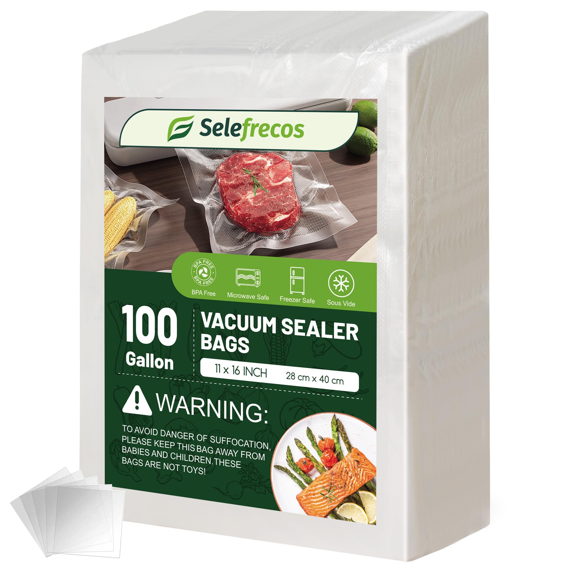 Selefrecos seven-layer heavy-duty bags protect foods with puncture resistance