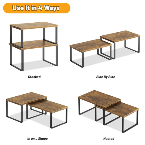 Selefrecos durable wood with powder-coated legs for daily kitchen use