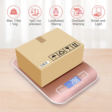 Selegere portable design fits small desks and bags for on-the-go weighing.
