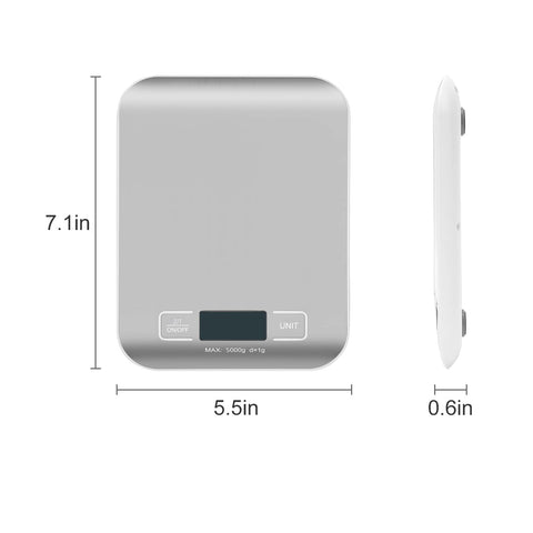 Selegere scale LCD display provides clear readouts even in dim light.