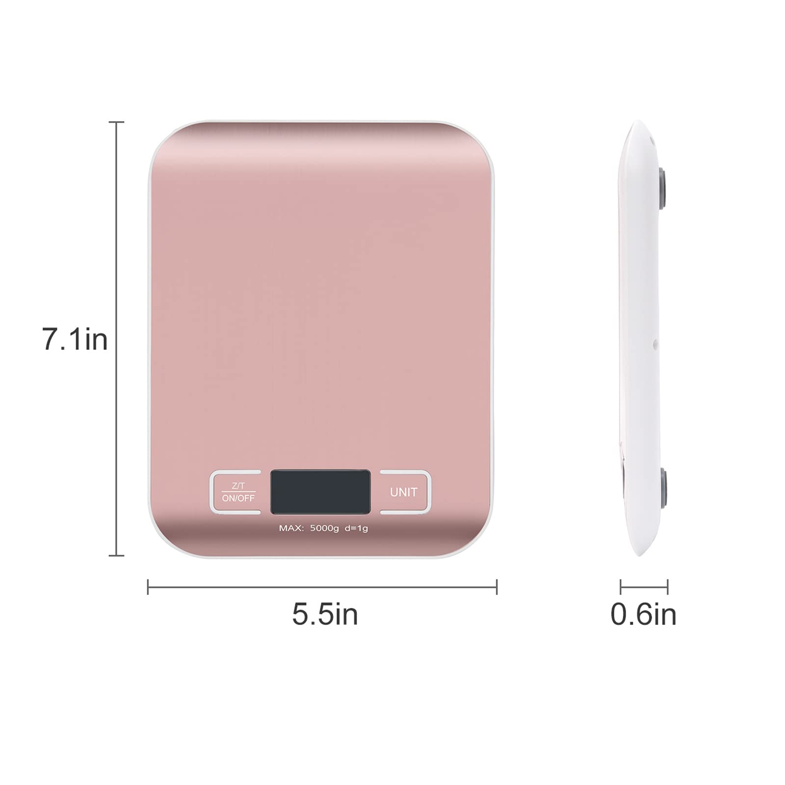 Selegere tare function zeros containers to reveal net item weight.