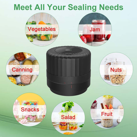 SelePow VP06+ cordless handheld design enables jar sealing anywhere