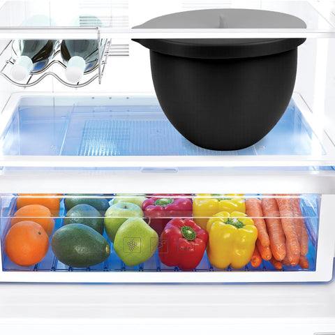 SelfTek compatible with KitchenAid 5 Qt bowls, enabling quick transitions from mixing to storing.