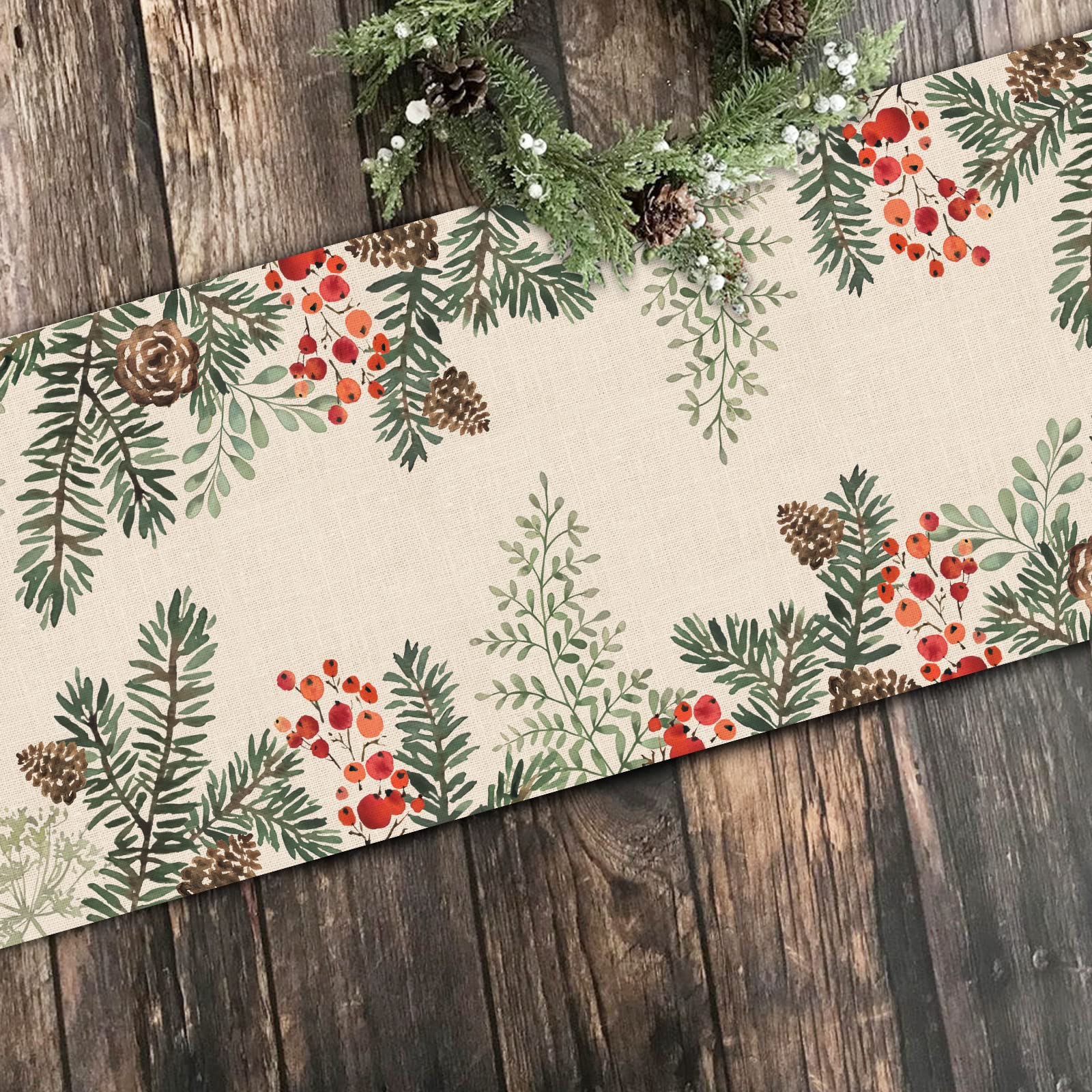 Seliem rustic burlap decor ideal for kitchen and dining tables