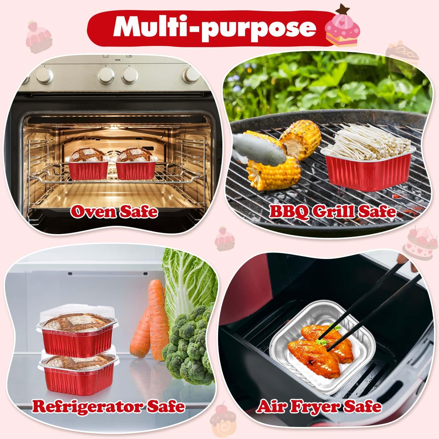 Selizo included spoons simplify serving mini samples.