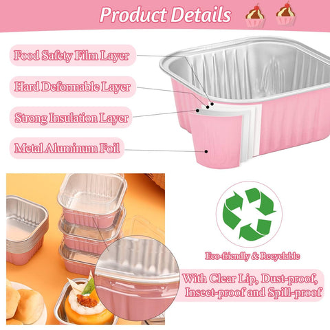 Selizo sturdy food-grade aluminum foil pans withstand oven and fridge use.