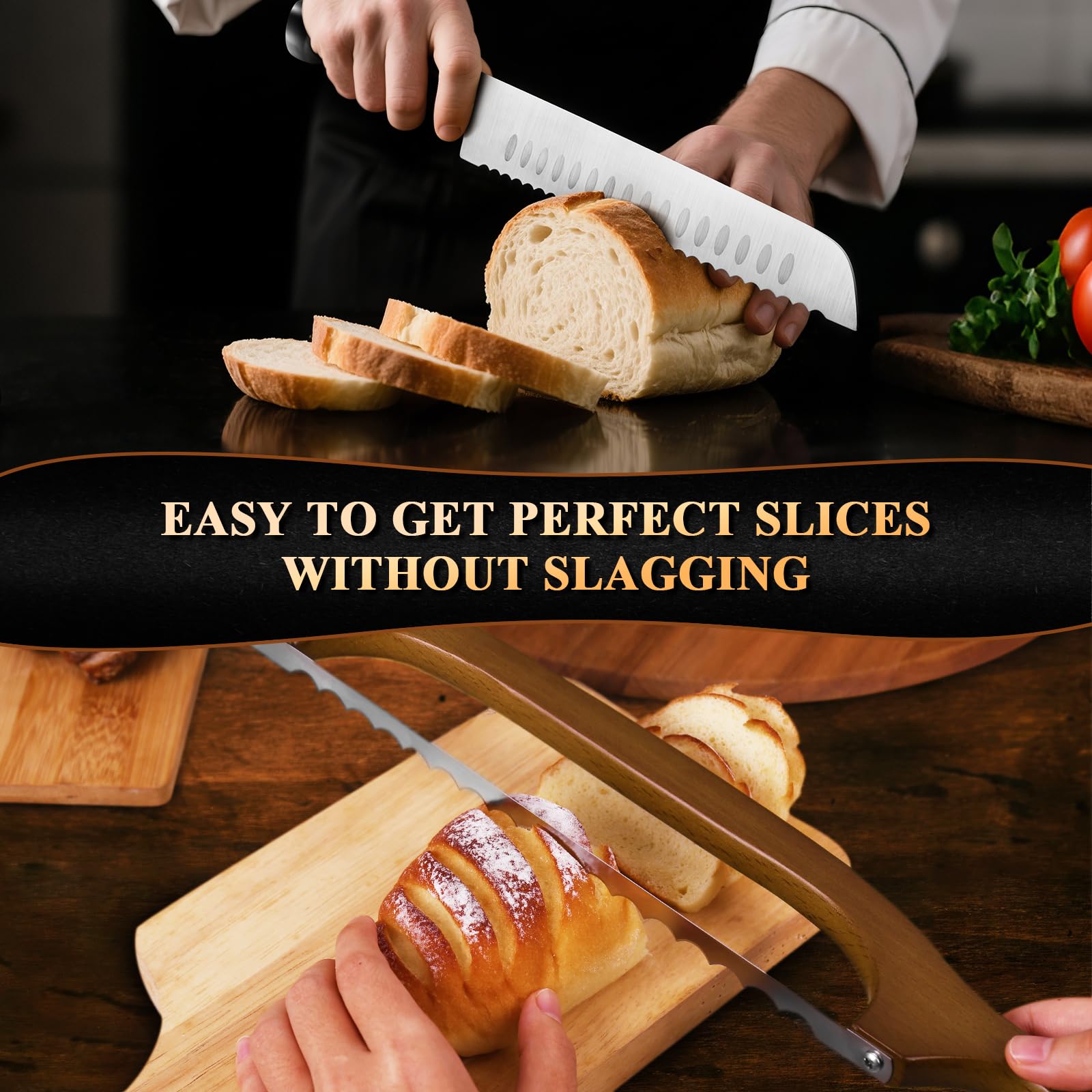 SeLucky anti-stick dimples reduce dough sticking for clean cuts