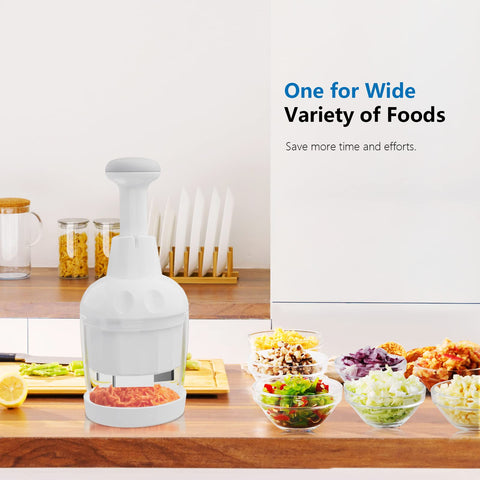 Semcide Food Chopper stores easily in a drawer
